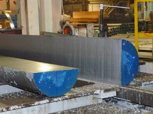 8" Roundbar Sawcut in Half with our Plate Saw